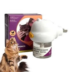 48ML 1 Diffuser 1 Soothing Liquid Pheromones Emotion Stabilizing Anti-Stress Electric Heating Cat Soothing Pheromone Soothing