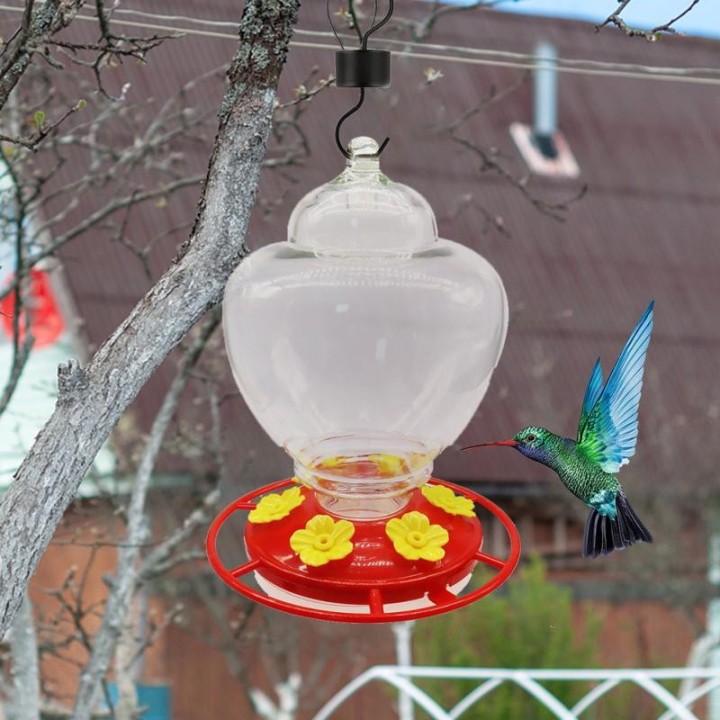 Outdoor Hängen Kolibri Feeder Abnehmbare Leck Beweis Vogel Feeder Lebensmittel Container Für Garten Hof hummingbird feeder tr