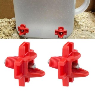 1 stücke Huhn Wachtel Geflügel Horizontale Seite Montieren Nippel Waterer Sauberes Wasser Fütterung Bauernhof Automatische Kü