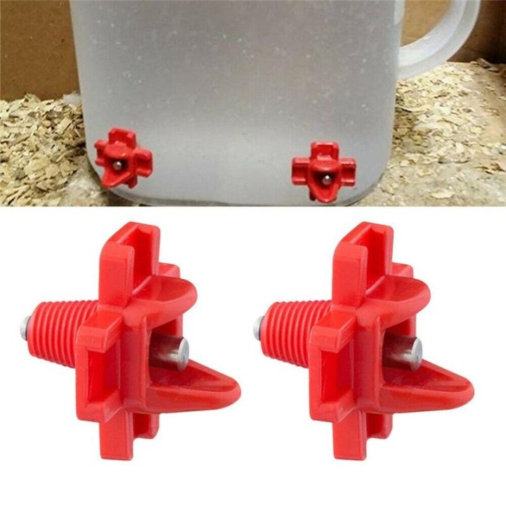 1 stücke Huhn Wachtel Geflügel Horizontale Seite Montieren Nippel Waterer Sauberes Wasser Fütterung Bauernhof Automatische Kü