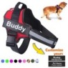 Personalisiertes Hundegeschirr NO PULL, reflektierende, atmungsaktive Haustiergeschirrweste für kleine und große Hunde, Zubeh