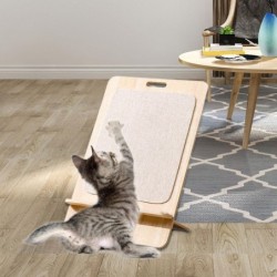 Katzenkratzbrett, Kratzbrett, Aktivitätsspielzeug, Training, Schleifen, Krallen für Katzen im Innenbereich, stilvolles Hausti
