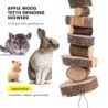 Kauspielzeug aus natürlichem Holz für Hamster, Kaninchen, kleine Haustiere, Chinchillas, Meerschweinchen, Eichhörnchen, Zahnk