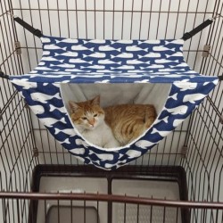 Katze Hängematte Käfig Doppel Schicht Hängen Haustier Bett Für Katzen Kätzchen Welpen Kaninchen Frettchen Atmungsaktive Weich