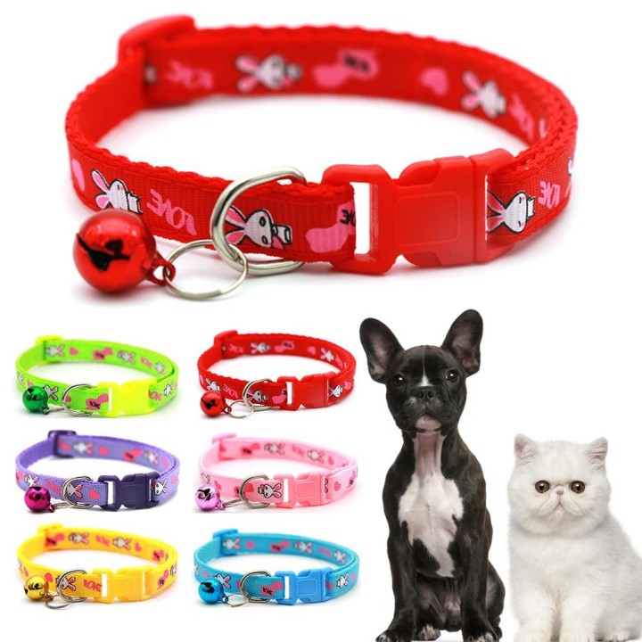 Haustierhalsband für Hunde, Katzen, Kätzchen, Chihuahua, verstellbar, kleines Hundehalsband, Glocke, Ostern, Haustierprodukt