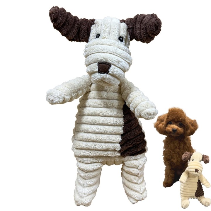 Wanmaru Shoten Nakayoshi Tierspielzeug zum Stressabbau bei Bewegungsmangel, Hundespielzeug, Kauspielzeug, Stofftier, macht Ge