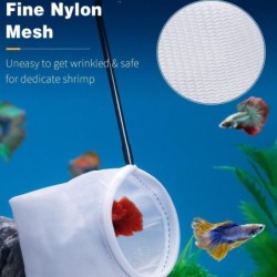 Weiches, kleines Aquariumnetz, feines Netz, Skimming-Netz, neues Garnelennetz für Aquarien, kleine Teiche small circle