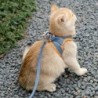 Katzengeschirr-Leine-Set aus Wildleder, verstellbar, bequem, kein Ziehen, für Welpen, Weste, Geschirre, für Spaziergänge, Bru