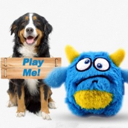 Monsterförmiges Plüschspielzeug für Hunde – bissfestes, interaktives und Geräusch erzeugendes Hundespielzeug zur geistigen un