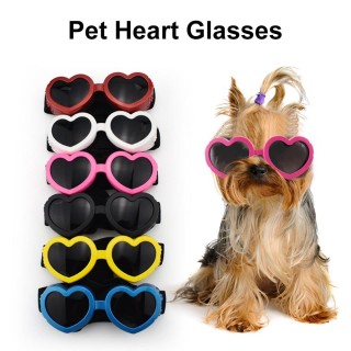 Haustier-Sonnenbrille für kleine mittelgroße Hunde und Katzen, UV-Schutz, Hundebrille mit verstellbarem Riemen, Haustierfotos