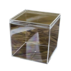 Quadratische, hochtransparente Kunststoffbox Betta-Zuchtbox Mini-Süßigkeiten-Verpackungsbox A1