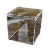 Quadratische, hochtransparente Kunststoffbox Betta-Zuchtbox Mini-Süßigkeiten-Verpackungsbox A1