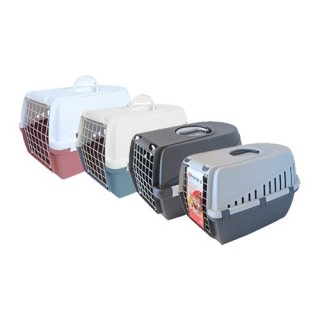 Savic Transportbox Trotter - Rosa / Weiß - 48 x 33 x 31 cm