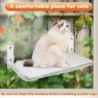 Faltbare Katzenhängematte, bequemes Katzenbett zum Aufhängen in der Luft, Tragkraft 18 kg, Kätzchen-Fenstersitz, Plüsch-Katze