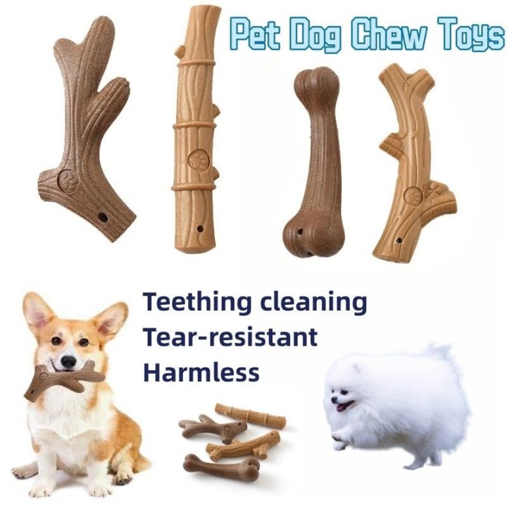 Kauspielzeug für Hunde, Backenzähne, Reinigungsstab, interessantes Kiefernholz, süße Knochenform, langlebig, für Biss, Welpen