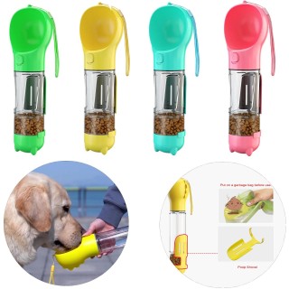 Hundewasserflasche Outdoor Tragbarer Trinkfutterspender Für Kleine Mittelgroße Hunde Katzen Welpenkotspender Labrador Supplie