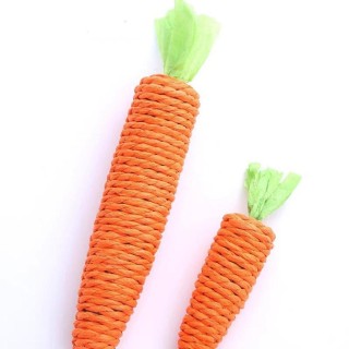 Katzenspielzeug in Form einer Karotte aus Papierseil, bissfest, Stressabbau, interaktives Spielzeug, Heimtierbedarf für große