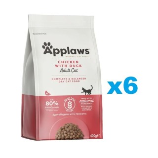 APPLAWS Cat Adult Chicken with Extra Duck 2,4 kg (6x400 g) Huhn und Ente für erwachsene Katzen