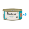APPLAWS Cat Adult Tuna Fillet in Broth Thunfischfilet in Brühe 6x 156 g