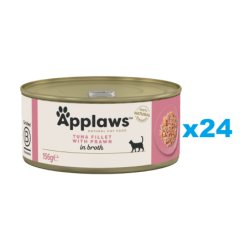 APPLAWS Cat Adult Tuna with Prawn in Broth Thunfisch und Garnelen in Brühe 24x156 g