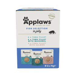 APPLAWS Selection Fish Multipack Beutel mit Gelee für Katzen 12x70g