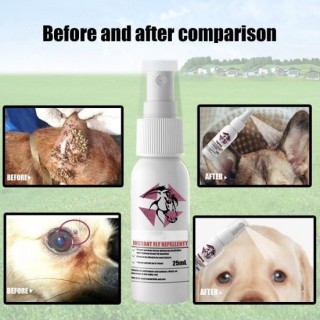 25ML Flohabwehrspray, praktische, schnelle Wirkung, keine Rückstände, Haustierkörper-Flöhe-Beruhigungsspray für Katzen 25ml