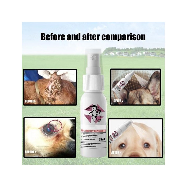 25ML Flohabwehrspray, praktische, schnelle Wirkung, keine Rückstände, Haustierkörper-Flöhe-Beruhigungsspray für Katzen 25ml