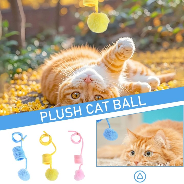 Katzenstimulationsspielzeug, Katzenkratzball, geeignet für das Spielen im Innenbereich One Size
