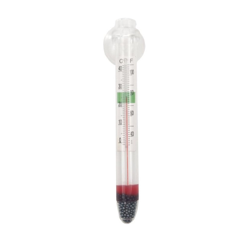 Digitales schwimmendes Aquarium-Vertikalthermometer mit Saugnapf, Aquarium-Glastemperaturmessgerät, Heimtierbedarf 10X2.5X1 c