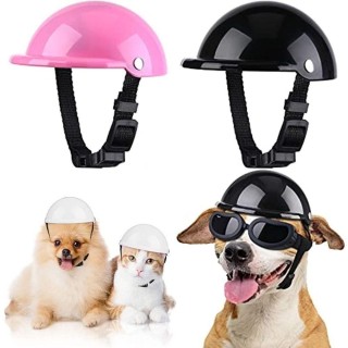 ABS Sicherheit Haustier Kappe Einstellbare Pet Schützen Ridding Kappe Kühlen Hund Schutz Hut Haustier M weiß