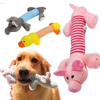 Spielen Quietschende Pet Supplies Hund Spielzeug Kauen Squeaker Schwein Elefant Ente Plüsch 2