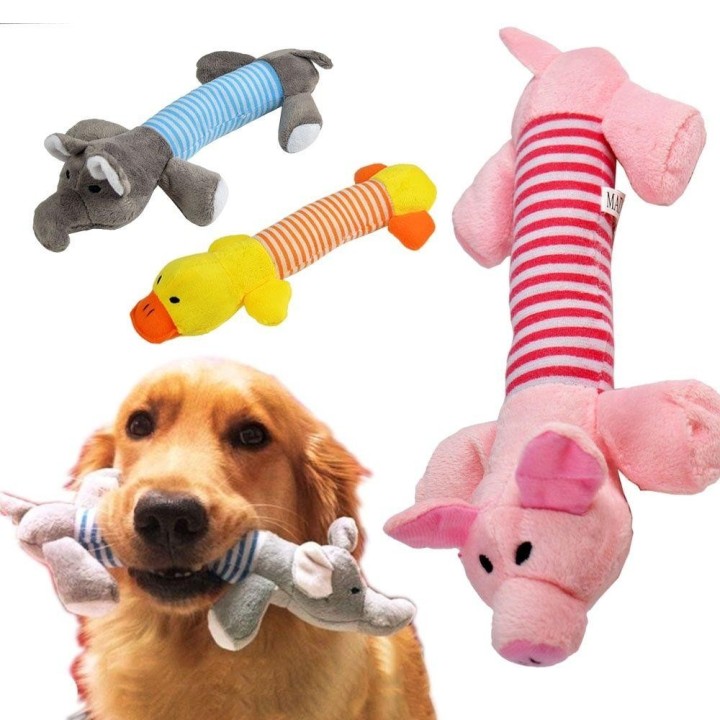 Spielen Quietschende Pet Supplies Hund Spielzeug Kauen Squeaker Schwein Elefant Ente Plüsch 2