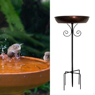 Vogelbad Feeder Ornament Eisen Dekoration Trinker Platte Garten Vogelbad Birdfeeder für Hause