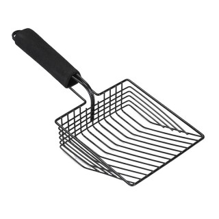 Katzenstreuschaufel, Katzenstreuschaufel aus Metall, Schaufel mit komfortablem Griff für Katzentoilettenreinigungswerkzeuge,