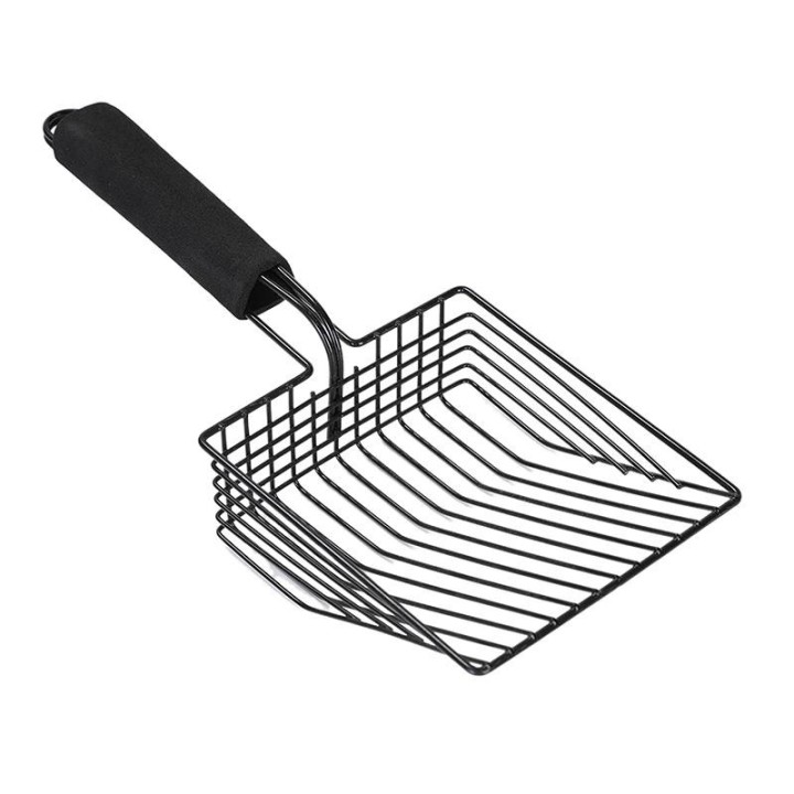 Katzenstreuschaufel, Katzenstreuschaufel aus Metall, Schaufel mit komfortablem Griff für Katzentoilettenreinigungswerkzeuge,