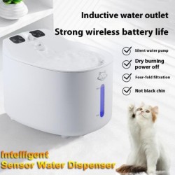 2,2 l Katzenwasserspender Hundetrinkwasserspender Haustier Automatischer Umlauf-Katzentrinker Flow Bowl Wasserzufuhr 2.2L