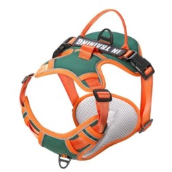 Verstellbares Hundegeschirr aus Nylon, personalisierte Hundegeschirrweste, reflektierende, atmungsaktive Haustiertrageleine f