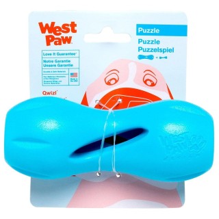 West Paw Hundespielzeug Zogoflex Quizle Aqua Blue S Größe blau