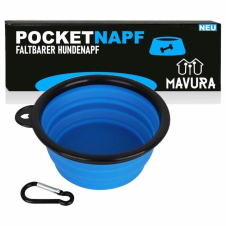 POCKETNAPF Faltbarer Hundenapf Trinknapf Reisenapf Silikon Fressnapf faltbar