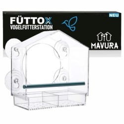 FÜTTOX Vogelhaus Vogelfutterhaus Vogelfutterspender Futterhaus Futterspender