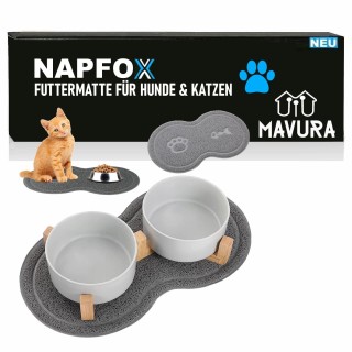 NAPFOX Napfunterlage Futtermatte Matte Wasserdicht Rutschfest