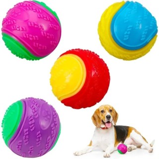 Hundespielzeugball, quietschendes, interaktives Hundespielzeug, Haustier-Hundeball für große und mittelgroße Hunde, zum Spiel