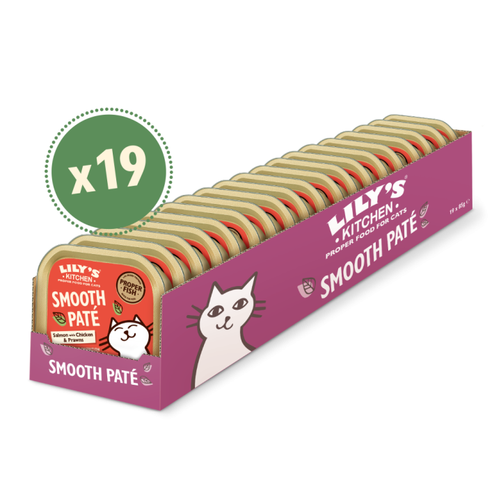 Lachs- und Hühnerpastete für Katzen Multipack (19 x 85g) | Lily's Kitchen