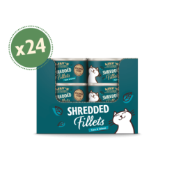 Filets aus zerkleinertem Thunfisch und Lachs für Katzen (24 x 70g) | Lily's Kitchen