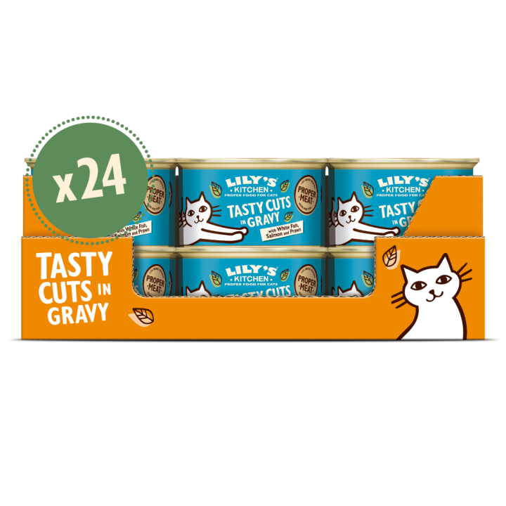 Leckere Meeresfischstücke in Soße Multipack (24 x 85g) | Lily's Kitchen