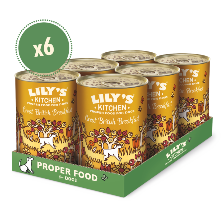 Ein schmackhaftes englisches Frühstück Multipack (6 x 400g) | Lily's Kitchen