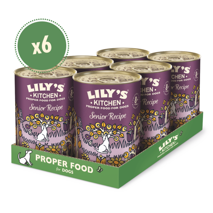 Nassfuttermittel für ältere Hunde mit Truthahn (6 x 400g) | Lily's Kitchen