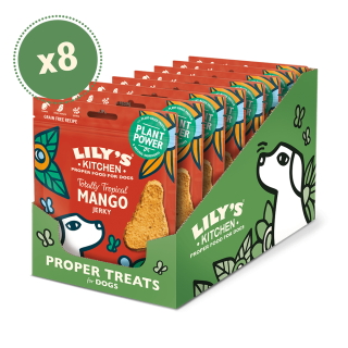 Mango-Kaustreifen für Hunde voller Pflanzenpower (8 x 70g) | Lily's Kitchen