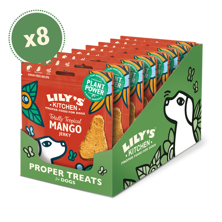 Mango-Kaustreifen für Hunde voller Pflanzenpower (8 x 70g) | Lily's Kitchen