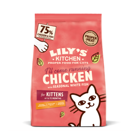 Frisches Huhn mit Weißfisch der Saison für Kätzchen 800g | Lily's Kitchen